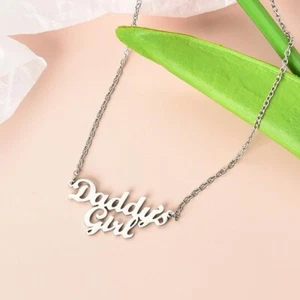 Silver - "Daddy's Girl" Lovely Pendant Necklace - Cute for Girls, Woman, Gift - Picture 1 of 5