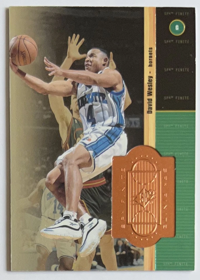 1998-99 Upper Deck SPx Finite David Wesley /10000 Charlotte Hornets #17 - Image 1 of 2