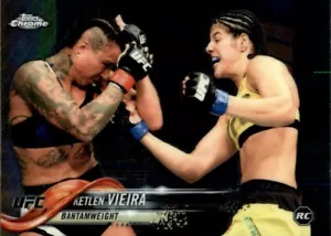 Tarjeta de novato Ketlen Vieira 2018 Topps cromo UFC #61 radiocontrol de Manaus Brasil - Imagen 1 de 2