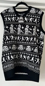 STAR WARS ORIGINAL STORM TROOPERS RETRO STYLE TANK TOP JUMPER S SMALL XMAS BNWT - Picture 1 of 9