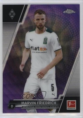 2021-22 Topps Chrome Bundesliga Purple Wave Refractor /299 Marvin Friedrich #14 - Image 1 of 2
