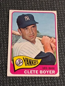Topps Clete Boyer 1965 #475 - EX - sin pliegues - Imagen 1 de 2