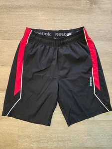 Reebok Mens Black & Red Athletic Shorts - Size Small - Picture 1 of 6