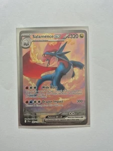 Pokémon TCG Salamence Ex 187/159 Journey Together 2025 English Free P&P - Foto 1 di 6