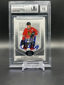 CHRIS CHELIOS Canadiens SP Signature Edition Beckett Slabbed Auto10 - Picture 1 of 2