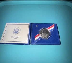 1986-S Statue of Liberty Proof Half Dollar Commemorative Coin w/ Box & Ribbon - Picture 1 of 4