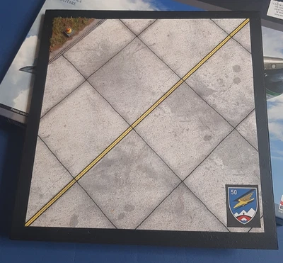 1/72 Fiat G.91 R/3 diorama base Luftwaffe WaSLW50 ( CM. 21X21X1 ) - Immagine 1 di 4