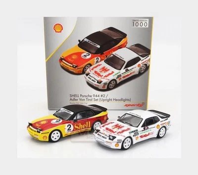 Juego Porsche SPARK 1:64 2X 944 Shell #2 + 944 #0 Turbo Cup 1989 modelo YCOMBO64003 Foto 1 de 2