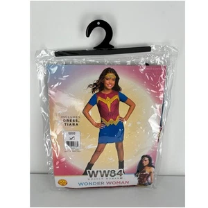 Rubies Girls Wonder Woman WW84 DC Comics Halloween Costume Size Medium 7-8 New - Picture 1 of 4