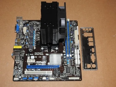 ASRock A75M-HVS Mainboard Motherboard Bundle 8GB RAM AMD A8-3870K - Bild 1 von 2