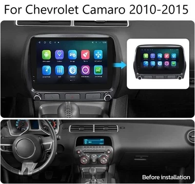For Chevrolet Camaro 2010-2015 Android 13 Carplay Car GPS DSP Radio Stereo - Image 1 of 4