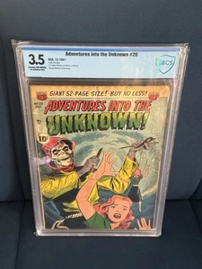 Adventures Into The Unknown #26 Early Pre-Code Horror CBCS 3.5 1951 Comic Book - Bild 1 von 2
