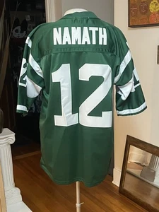 5% de caída de precio sábados en Elitevintagesports.com. Camiseta Joe Namath 1968 Jets 54 - Imagen 1 de 12