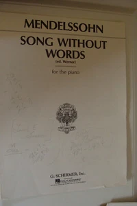 Mendelssohn Song Without Words 1951 ed. Jack Werner  piano solo - Picture 1 of 1