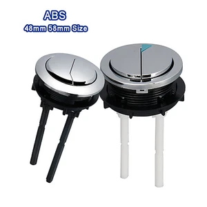 Old-fashioned ABS Plastic Double Flush Toilet Water Tank Push Button 48mm 58mm - Picture 1 of 6