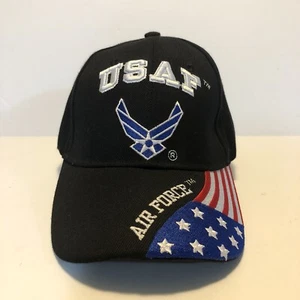 US Air Force USAF Ball Cap Adjustable Trucker Hat Military American Flag - Picture 1 of 7