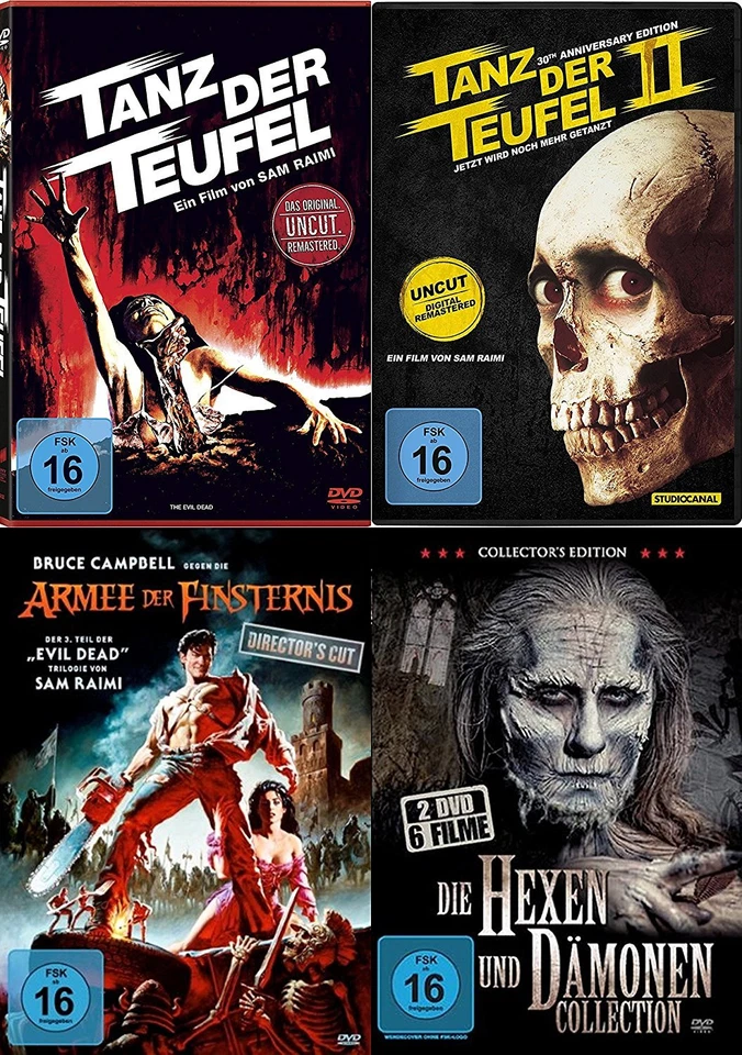 Evil Dead Uncut Dance of The 1 2 3 Complete Collection +6 Hexen & Dämonen DVD Foto 1 de 1