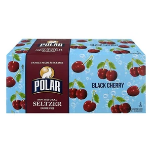 Polar Black Cherry Seltzer Water 12 fl. oz. 24/Carton (1000228) - Picture 1 of 2