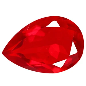 Pera perfetta 0,60 ct strappiante 9,8 x 6,6 mm opale rosso etiopia fuoco naturale - Foto 1 di 5