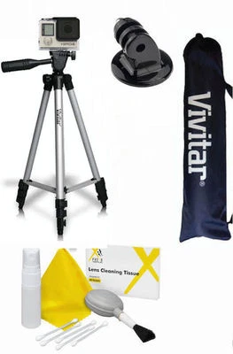  50" VIVITAR TRIPOD  FOR GOPRO HERO5 BLACK GOPRO HERO4 SILVER AND BLACK HERO3 - Image 1 of 3