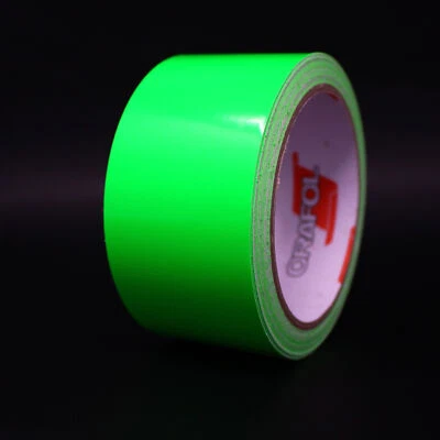 10m Rigate 50mm Neon Verde Auto Moto Striscie Decorative Laterali Pellicola - Immagine 1 di 4