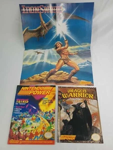Nintendo Power November / December 1989 Tetris w/ Poster + Dragon Warrior Guide - Picture 1 of 9