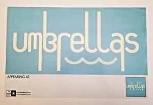 Umbrellas Promo Poster 2005 Illuminaire Write It In The Sky Band RARE OOP 11x17 - Picture 1 of 1