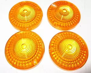 Turn Signal Flasher Lens Set/4 Yamaha XS1 XS650 XS750 XS850 DT250 RD400 RD350 - Picture 1 of 2