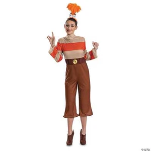 Women’s Deluxe Disney/pixar Inside Out 2 Orange Anxiety Costume - Large 12-14 - Picture 1 of 2