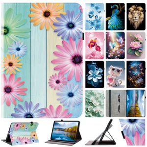 For Lenovo Tab M11 M10 M9 M8 M7 P11 Case Pattern Leather Flip Folio Stand Cover - Picture 1 of 73