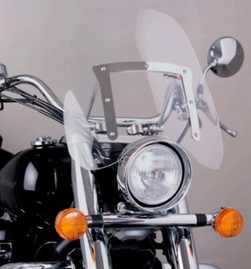 PARE-BRISE universel pour moto custom ( fixation pour guidon de 22/26mm) H :42cm - Imagen 1 de 5