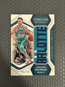 2022 National Treasure Timeline Materials PLATINUM Gordon Hayward 1/1 Game Used - Picture 1 of 2