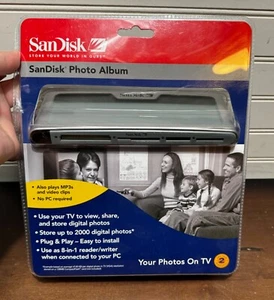 SANDISK Shoot & Store Digital Photo Album/Card Reader SDV2-A (View Photos on TV) - Picture 1 of 6