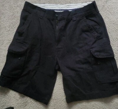 Consensus Cargo Shorts Black Size36  Authentic Classic Heritage Chino 100 Cotton - Image 1 of 4