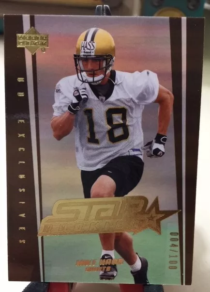 Mike Hass rookie Error misspelled name twice Upper Deck Gold #004/100 numbered  - Image 1 of 4