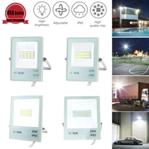 LED Flood Light Outdoor 10W/20W/30W/50W Warm White Garden IP65 Spotlight - Picture 1 of 11