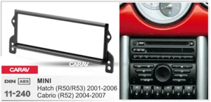 04211 1-DIN Radioblende für MINI Hatch (R50/R53) 2001-2006; Cabrio (R52) 2004-20 - Picture 1 of 3