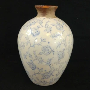 Jessica McClintock Home Heather Glen Premium Collection Vintage Blue Vase - Imagen 1 de 4