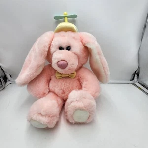 Dakin Pink Propeller Hat Bunny Rabbit Plush 1988 Stuffed Animal Soft Toy - Picture 1 of 4