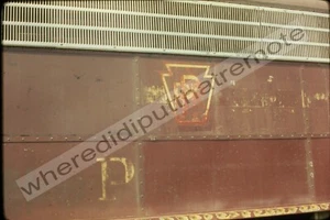 Orig. Slide Pennsylvania Railroad PRR 4273 EMD E8A 17th St. 8-6-1970 Chicago ILL - Picture 1 of 2