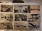 18 Vintage Photo Postcards of Aeroplane Planes WW1 WW2 RAF
