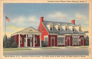 #H3280    MYRTLE BEACH,  S.C.   POSTCARD,   COLONIAL COFFEE SHOPPE - Picture 1 of 2
