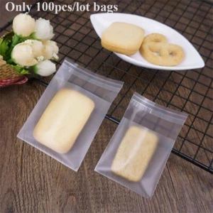 Pastry Tool Candy Package Transparent Matte Seal OPP Self Adhesive Cookie Bags - Picture 1 of 15