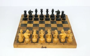 Sowjetisches Vintage Tischschach Schach UdSSR Intellektuelles Spiel 100% Original - Bild 1 von 10