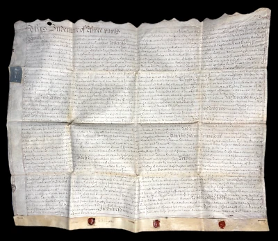 18th Century British Indenture 1764 Vellum Manuscript Lease Signed Wax Seal - Image 1 of 4