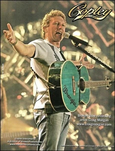 Craig Morgan 2007 Copley Wrangler acoustic guitar advertisement 8 x 11 ad print - Picture 1 of 3