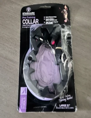Collar de perro de entrenamiento profesional ajustable negro STARMARK grande 21" Foto 1 de 4