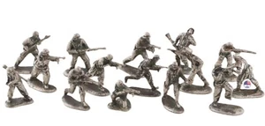 15 Deutsche Soldaten Miniatur WW2 Wehrmacht WWII Uniform Germany Set Statuette - Bild 1 von 18
