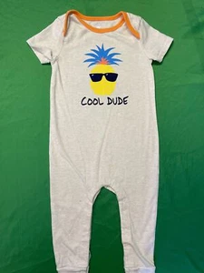 Pineapple "Cool Dude" Romper/Playsuit Infant Toddler 12-18 Months - Picture 1 of 3