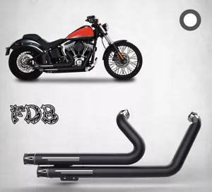 Ajuste para Harley 2006-17 Softail FatBoy Bajo FLSTN C SE M Negro Escape Estrella Móvil - Imagen 1 de 7